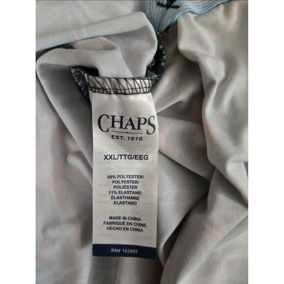 NWT Chaps Men's Hawaiian Printed Polo Shirt, Size 2XL - Picture 5 of 5